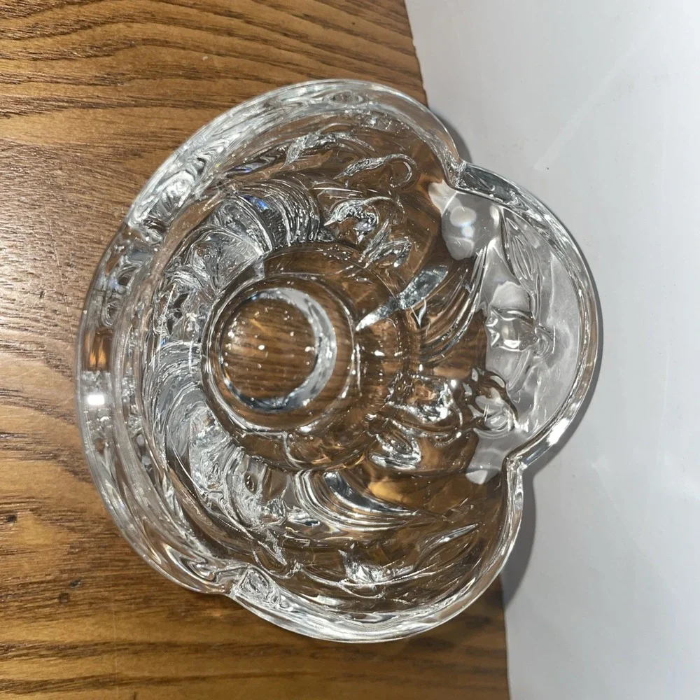 Vintage Mikasa Bridal Lily Glass Votive Candle Cups Holder 4